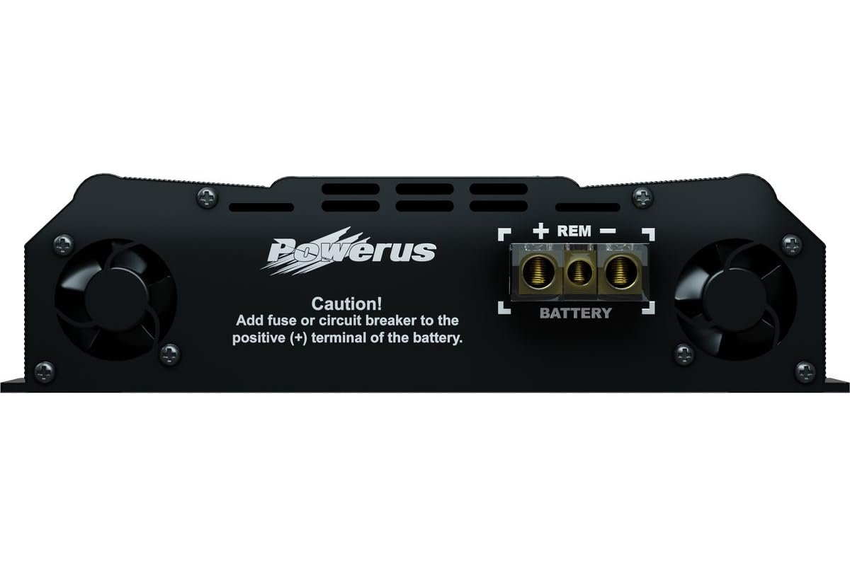 POWERUS3500.05 Car Amplifier Class D Half Ohm 3500 Watts RMS Automatic Audio Limiter Advanced Protection Circuits Mono Amp Speaker - PW3500
