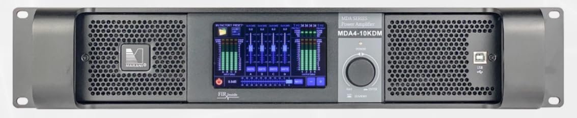 ANTAKIPRO MDA4-10KDM Amplifier 4 Channel 2U 10000 Watts Pro Audio Amp Integrate High-End Class D Amplification with Advanced DSP Processing Antakipro by Marani for The MDA-KDM Series
