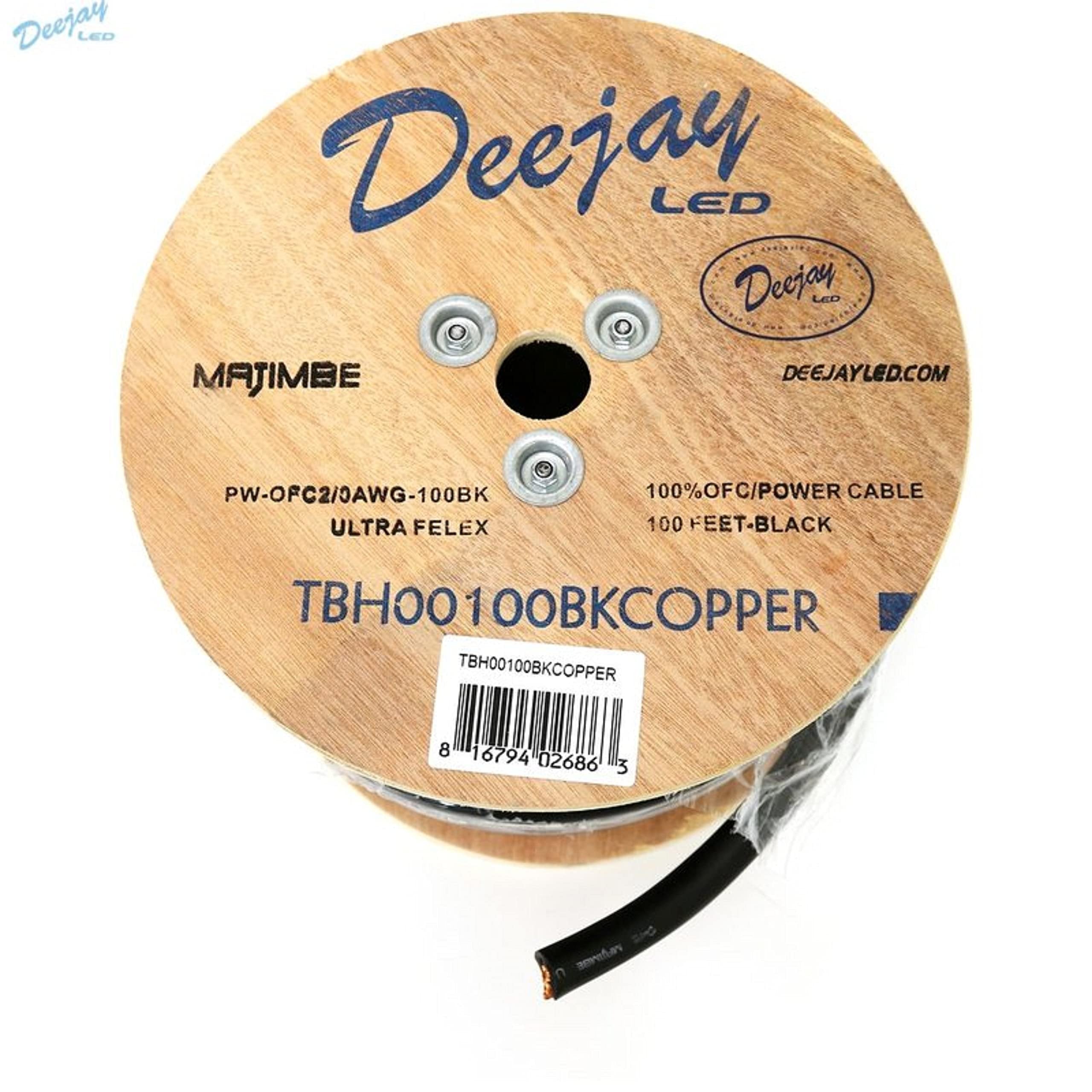 DEEJAYLED 2 00 Black Copper Cable
