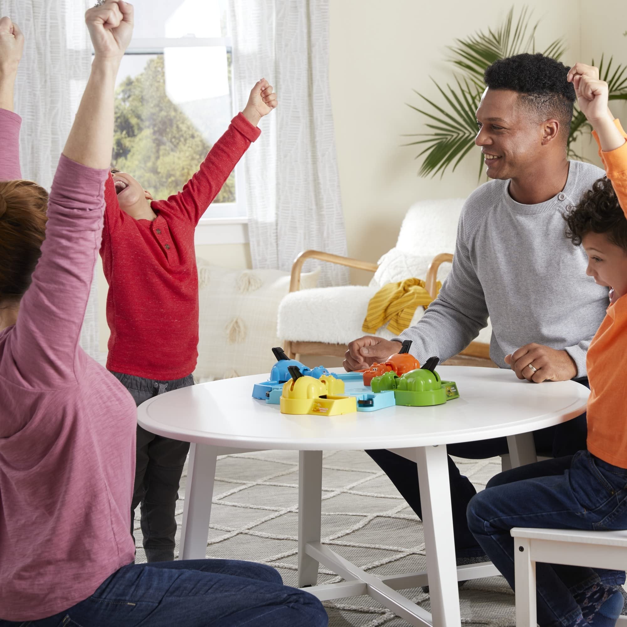 Hungry Hungry Hippos Kids Board Game, Preschool Games for 2-4 Players, Easy to Play Kids Games, Family Board Games for Kids, Kids Gifts, Ages 4 and Up