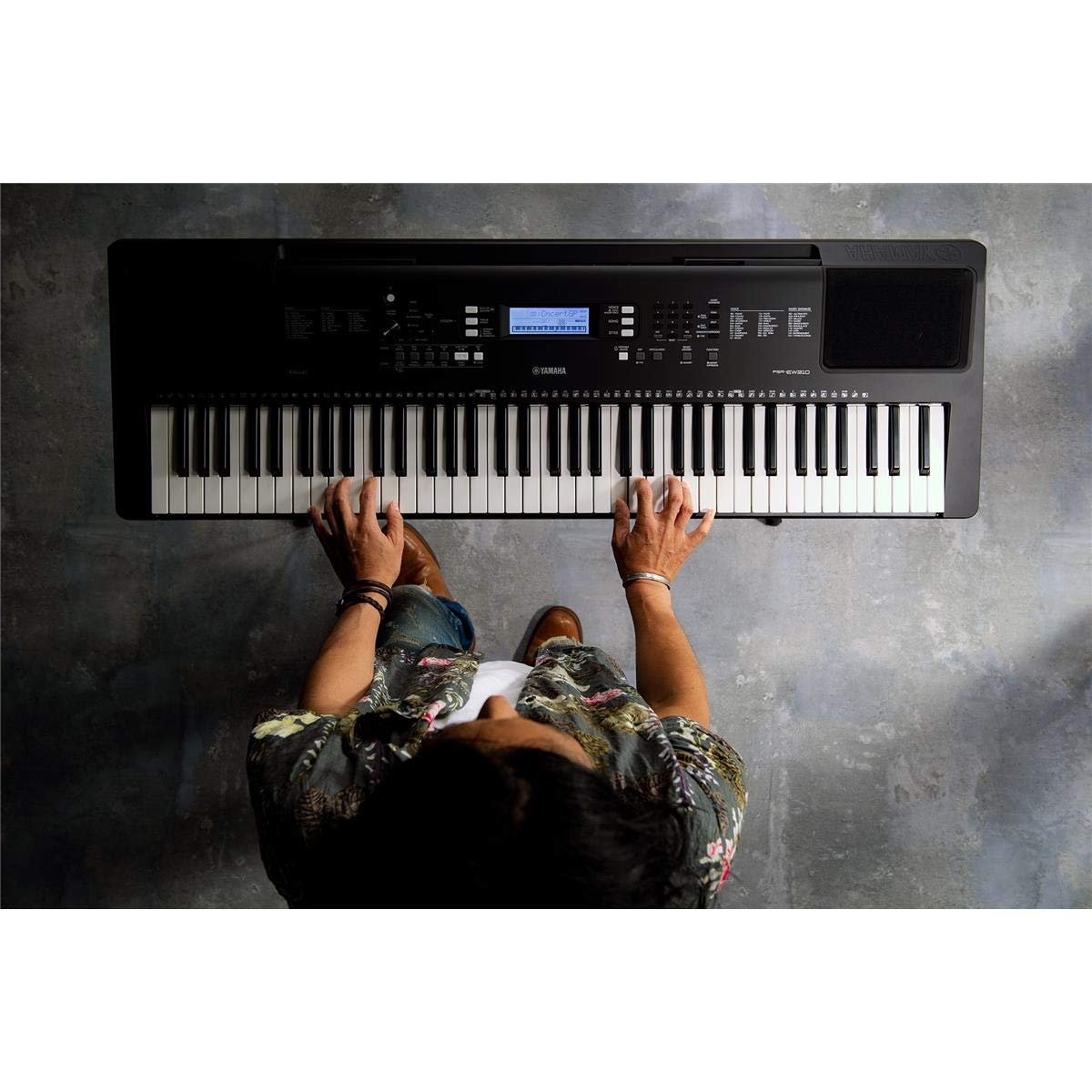 Yamaha PSREW310 76-Key Touch Sensitive Portable Keyboard with PA130 Power Adapter
