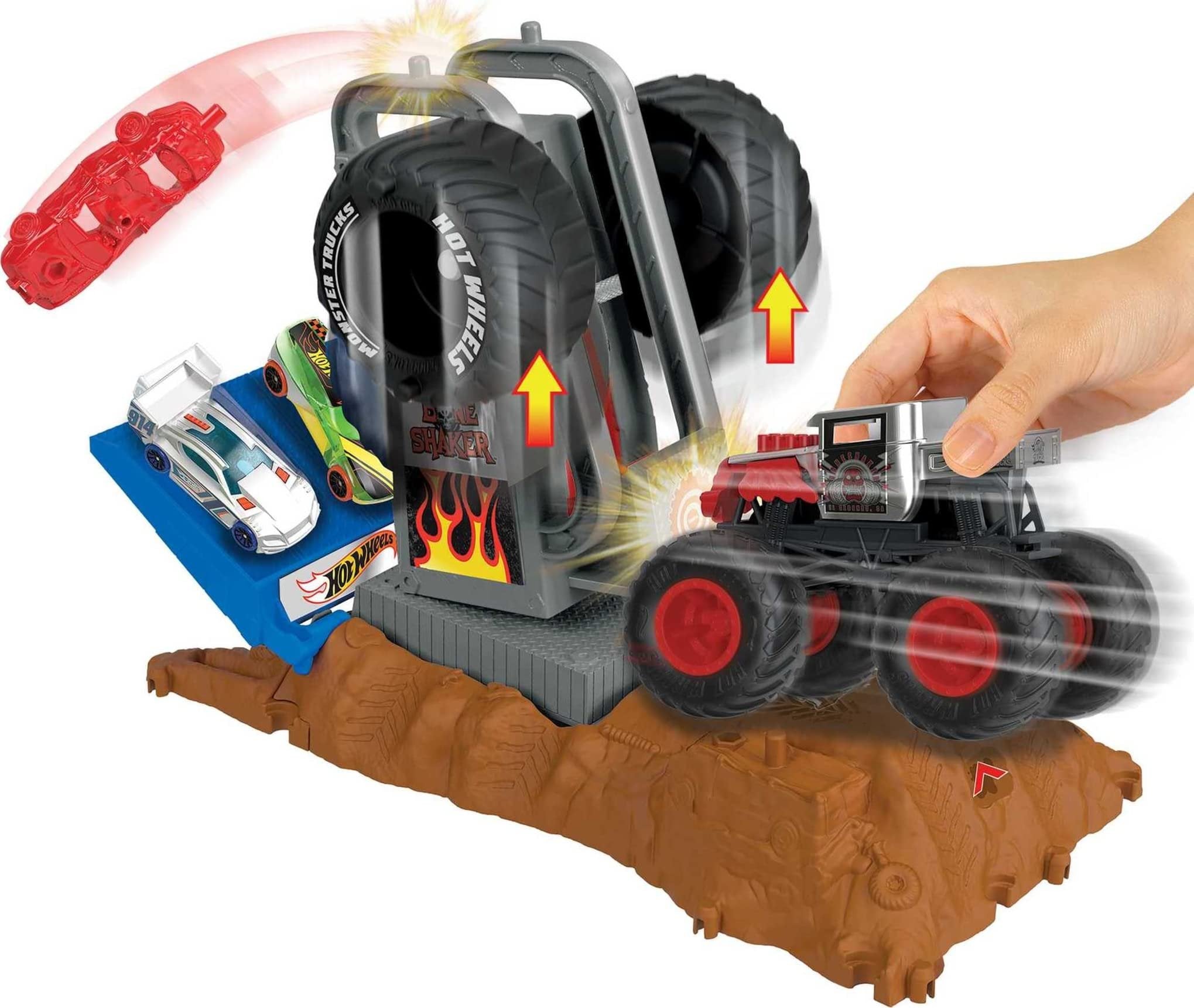 Hot Wheels Monster Trucks Arena Smashers - Bone Shaker Tire Pressure Challenge