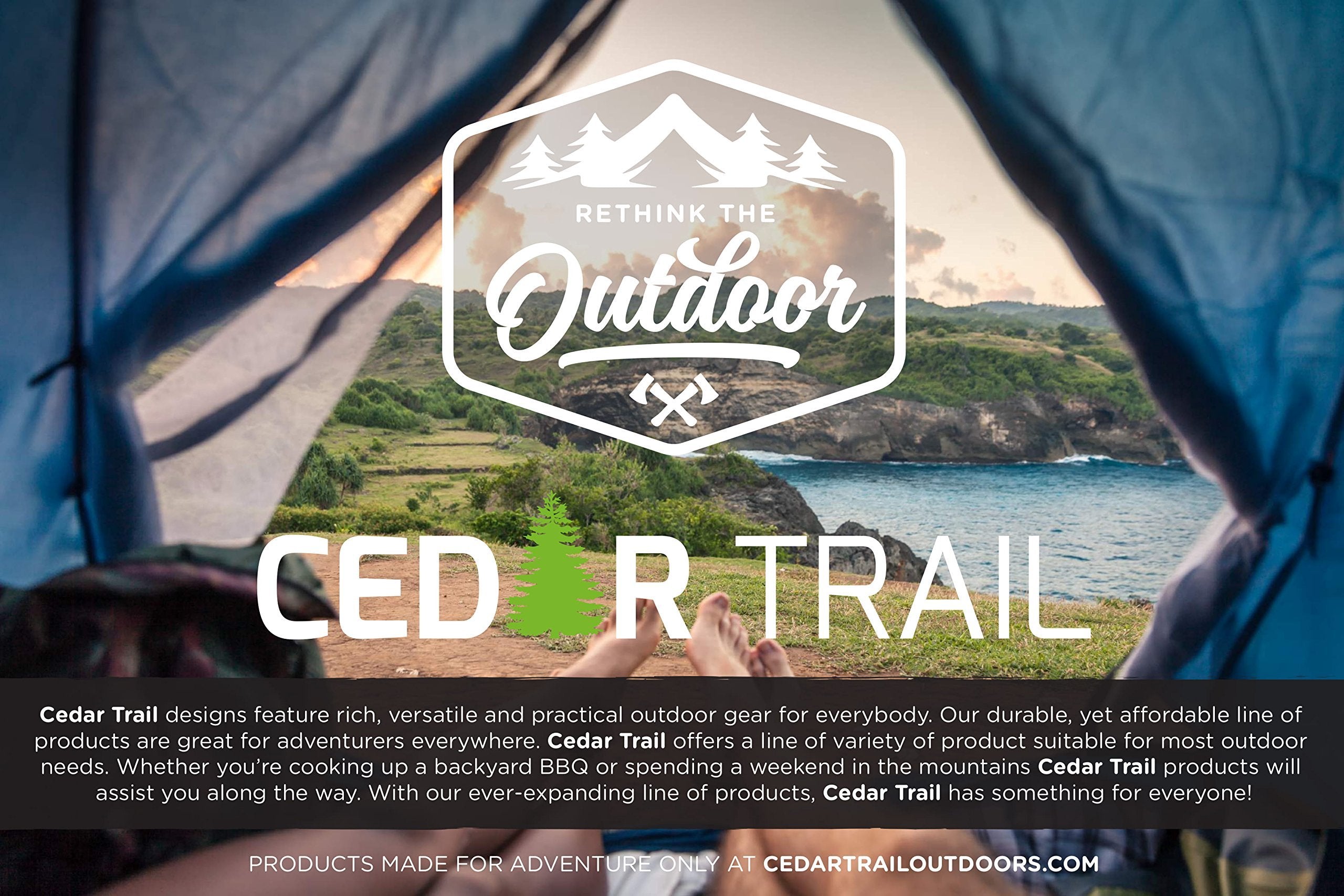 Cedar Trail Large Durable Waterproof Beach, Camping, Picnic & Outdoor Blanket