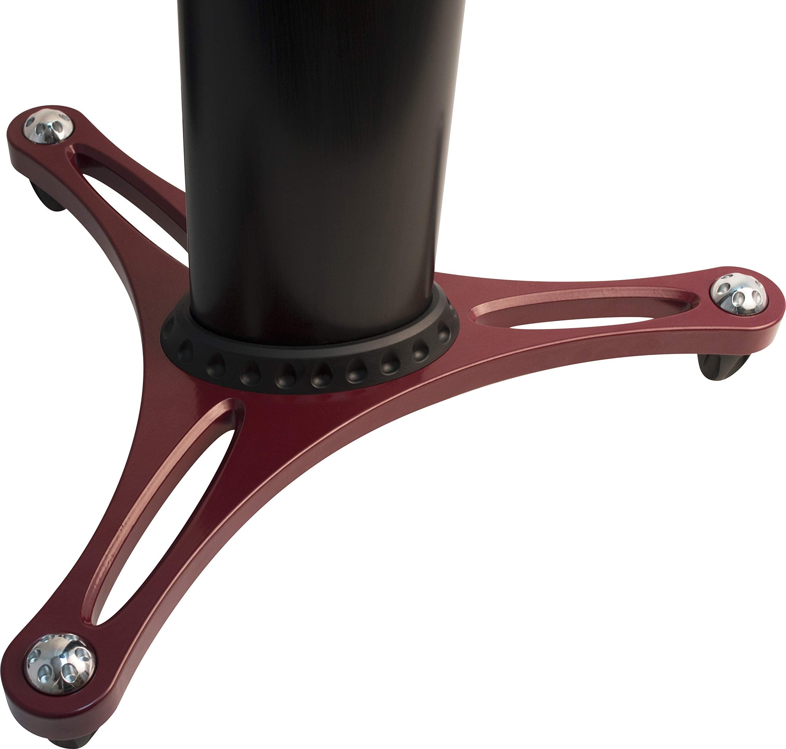 Ultimate Support MS-90/45R 45" Monitor Stands - Red Finish