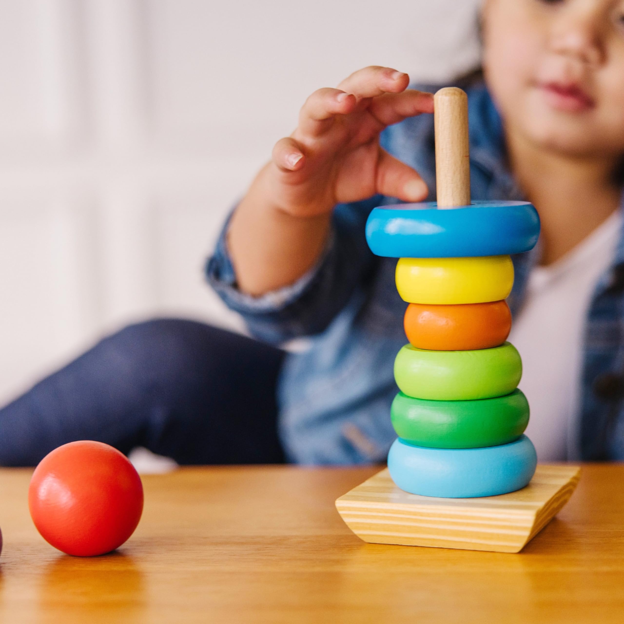 MELISSA & DOUG Rainbow Stacker, 1 EA