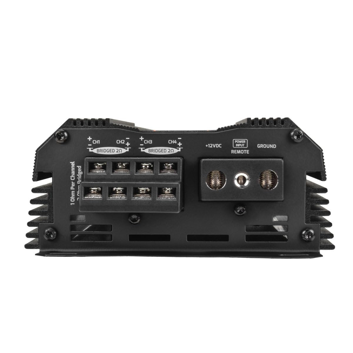 PRV Audio MDX1200.4 1 Ohm Mini 4 Channel Car Audio Amplifier 4 x 300 Watts RMS at 1 Ohm - 1200 Watt 12 Volts Bridgeable Amp for Powersports, Motorcycles, ATV, for High Power Stereo Speaker Systems