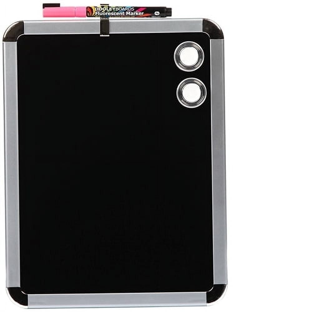 Dooley Boards Magnetic Dry Erase Board, 8-1/2 x 11 in, Black