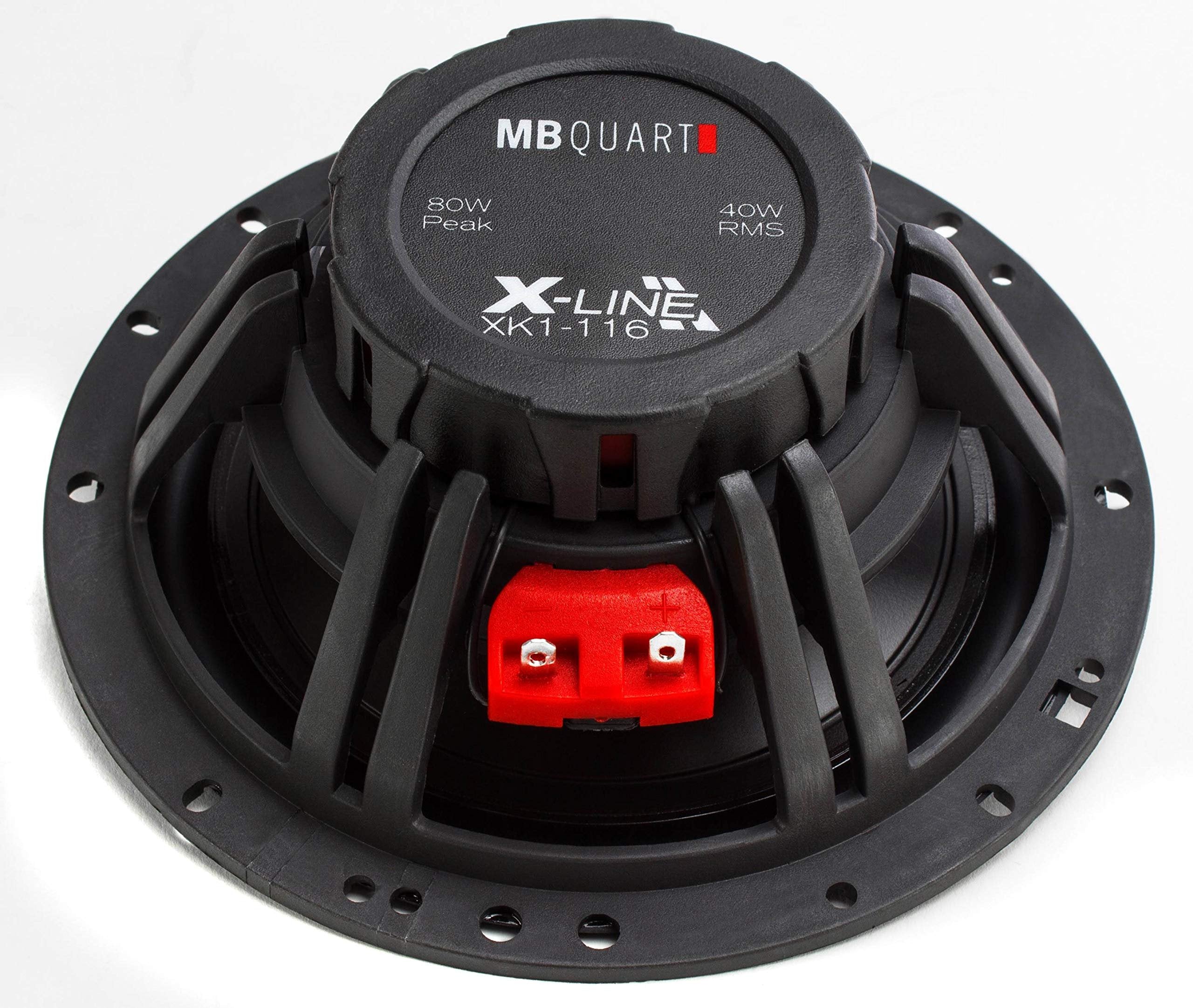 MB Quart XK1-116 6-1/2" X-Line Series 2-Way Coaxial Car Speakers
