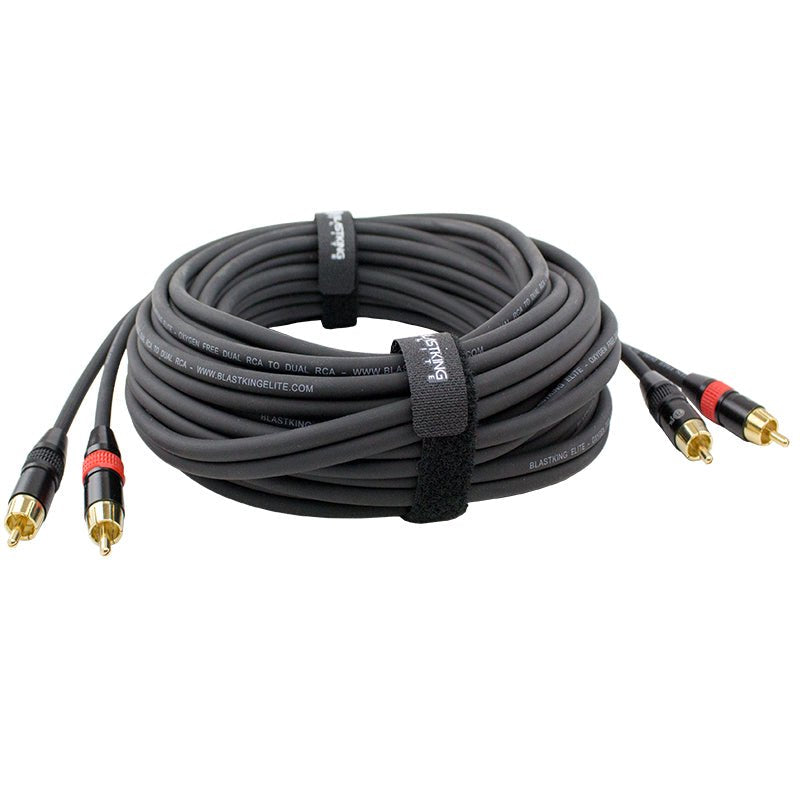 Blastking C2R2R-10 Dual RCA to Dual RCA Cable – 10 ft.