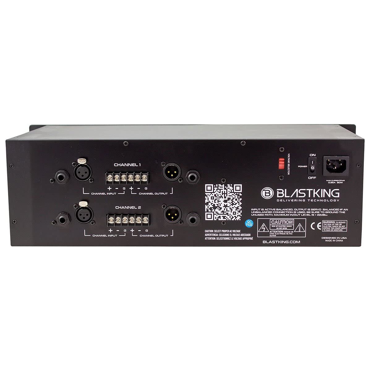 Blastking ULTRAMIX3102-EQ Dual 31-Band Graphic Equalizer