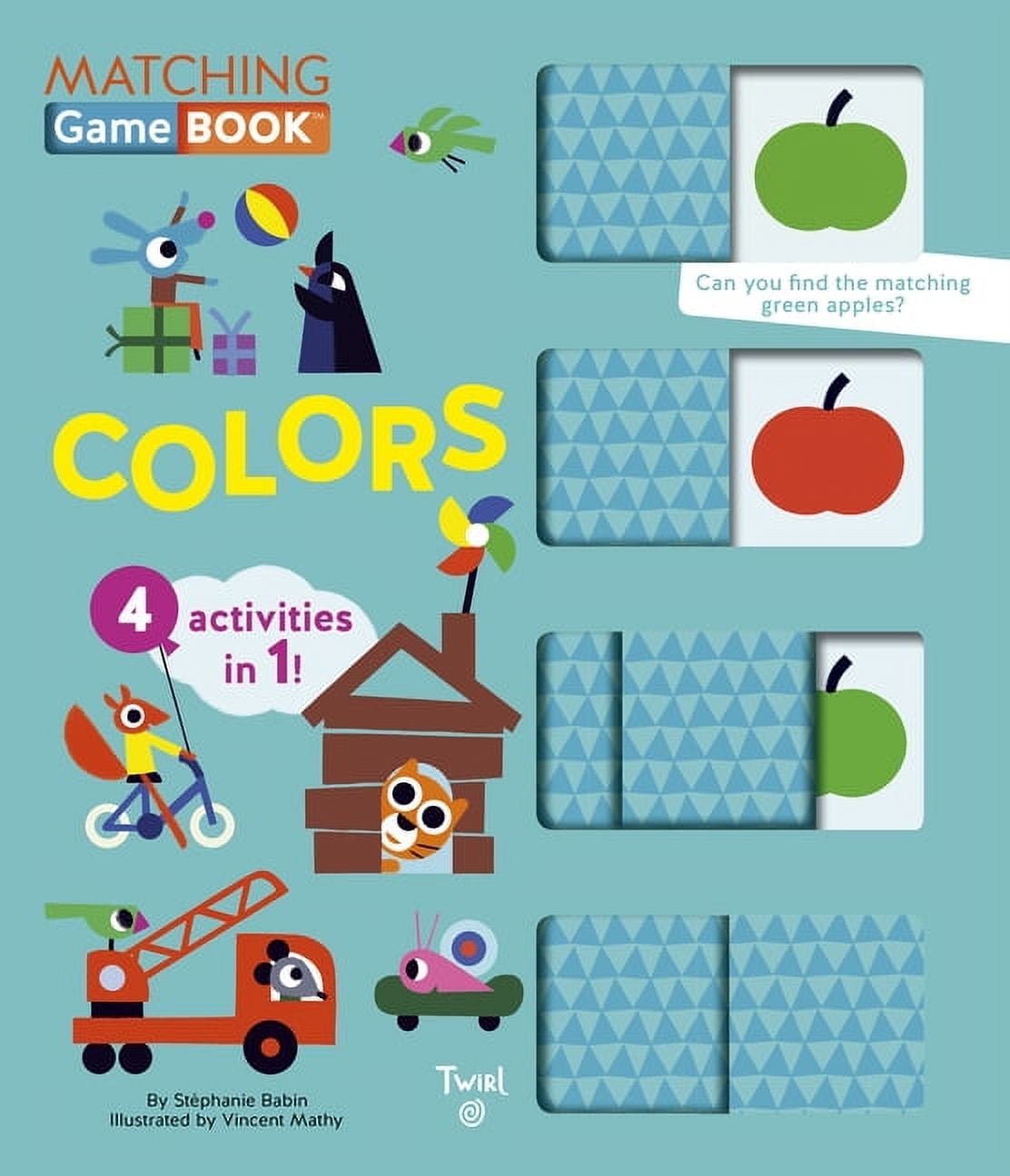 Matching Game Books: Colors Matching Game Book : 4 Activities in 1! (Series #3) (Board book)