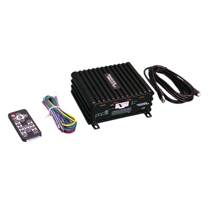 SOUND MAGUS C8-DSP 8 Channel Digital Sound Processor DSP BT Wireless Car Auto Stereo Amplifier 4-in 8-Out RCA Built-in Amp 50wrms Max x 4 @4ohm
