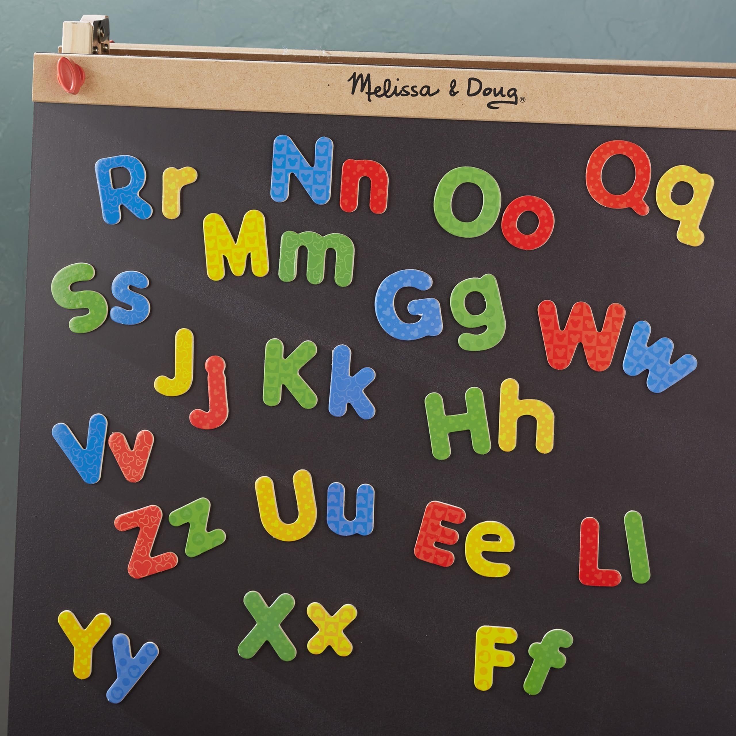 Melissa & Doug Disney Mickey and Friends Wooden Alphabet Magnets - 52 Uppercase and Lowercase Letters