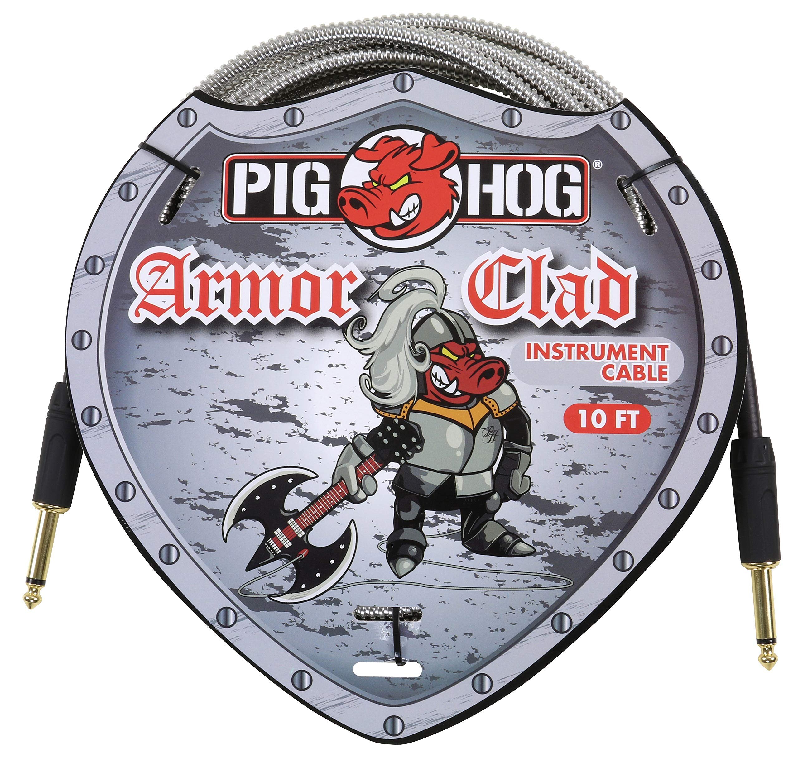 Pig Hog Armor Clad 1/4" Instrument Cable, 10 feet (PHAC10)