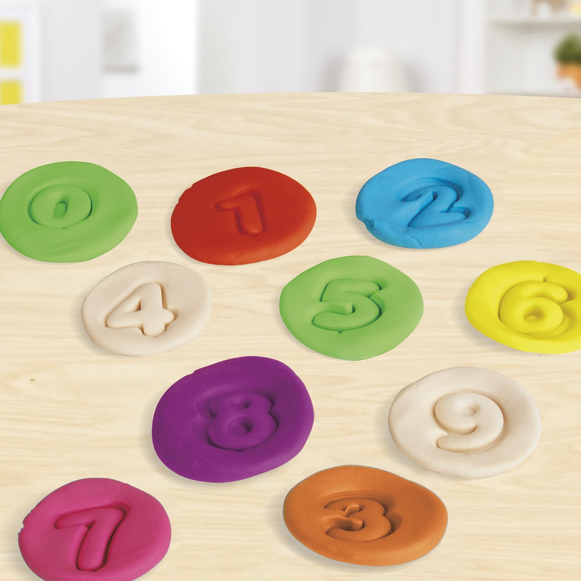 Play-Doh Numbers and Shapes Playset with 17 Tools & 20 Compound Sticks, Kids Arts & Crafts, Preschool Toys, for Girls & Boys, Ages 3+