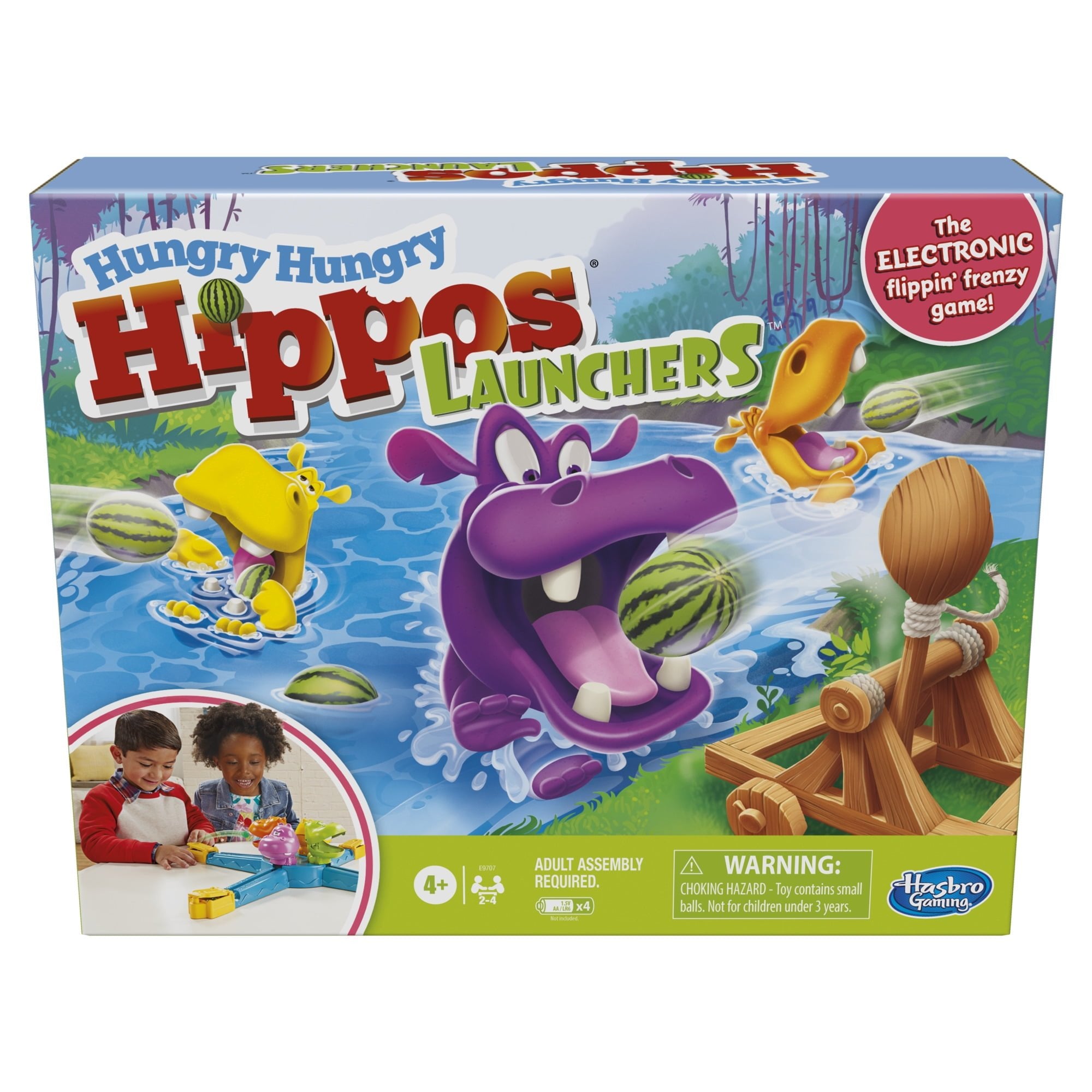 Hungry Hungry Hippos Launchers Game For Kids Ages 4 and Up