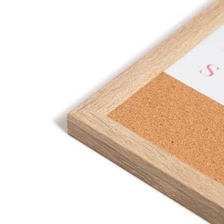 11"x16" Dry Erase Wood Frame Weekly Planner with Cork Strip and Marker - U Brands