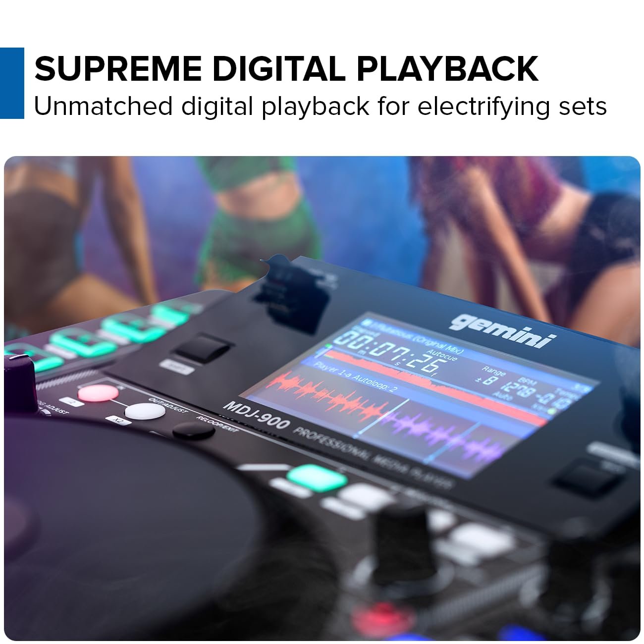 Gemini Sound MDJ-900 - Elite Multi-Media Player with Superior Playback, Responsive Controls, and Advanced DJ Tools