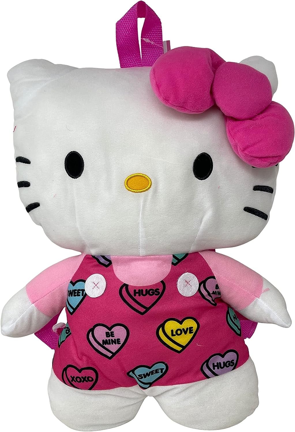 Hello Kitty 18" Hearts Plush Backpack