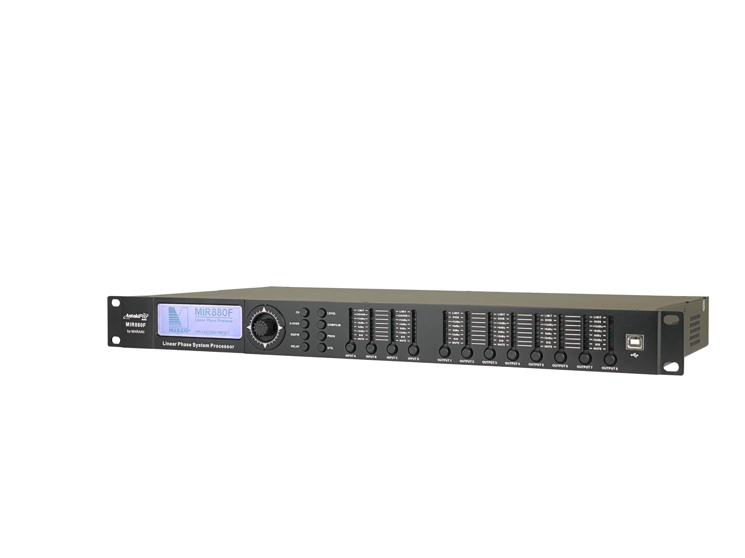 ANTAKIPRO MIR880F MIR Flagship FI Series Digital Processor 8 Input 8 Output DSP AUD 5 Pro Audio Sound System Processing Channels AutoEQ Balancing Algorithm - Antakipro by Marani for The MIR480 880