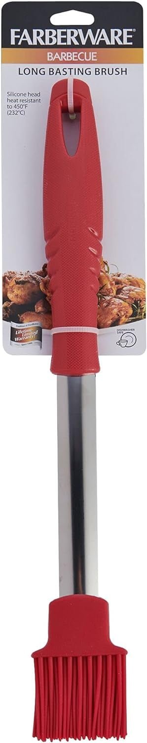 Farberware BBQ Basting Brush, 15.94-Inch, Red