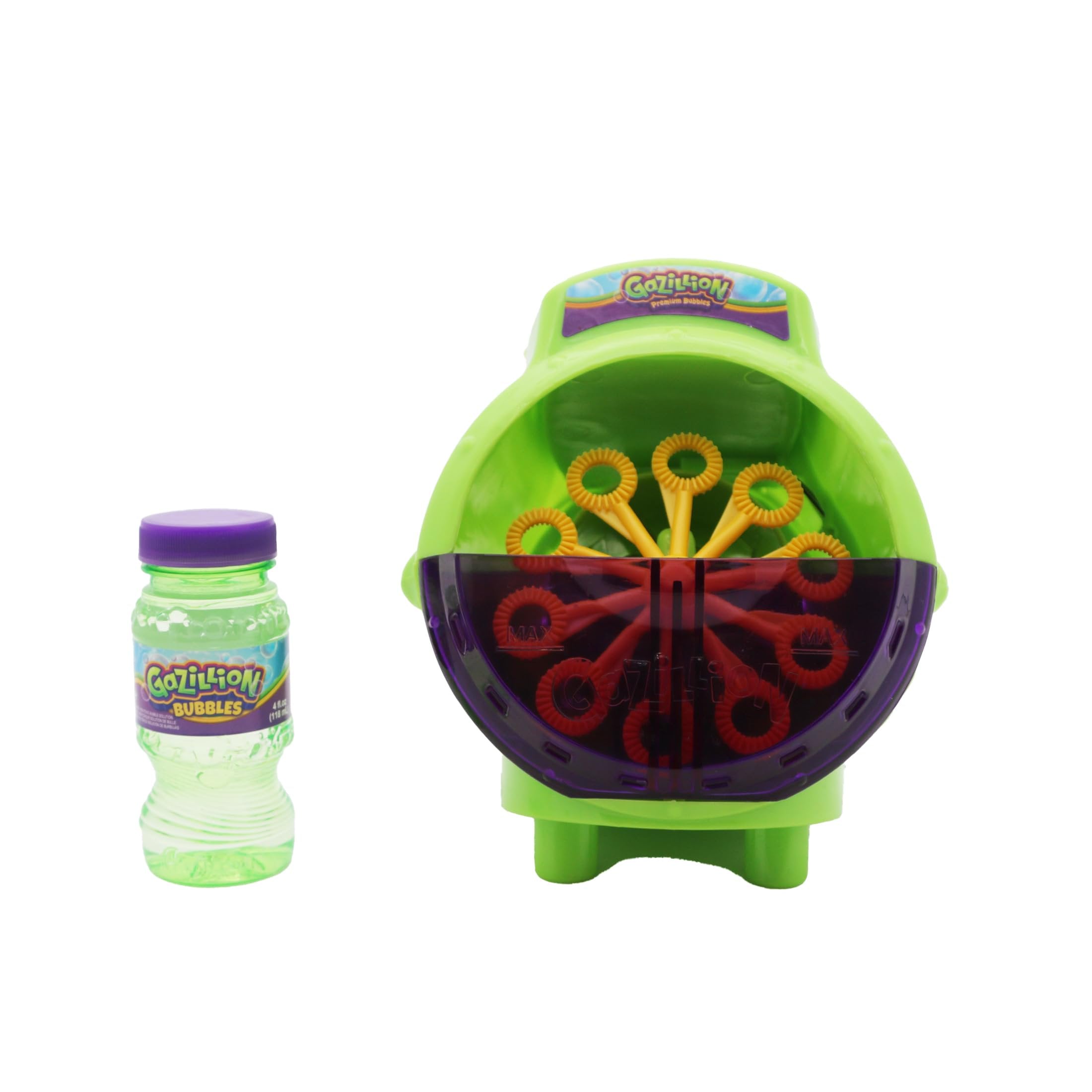 Gazillion Bubbles, Hurricane Bubble Making Machine - Portable Bubble Maker - Instant Bubble Creation - Outdoor Toy for Kids - 4 oz. Bubble Solution Included - Ages 3+