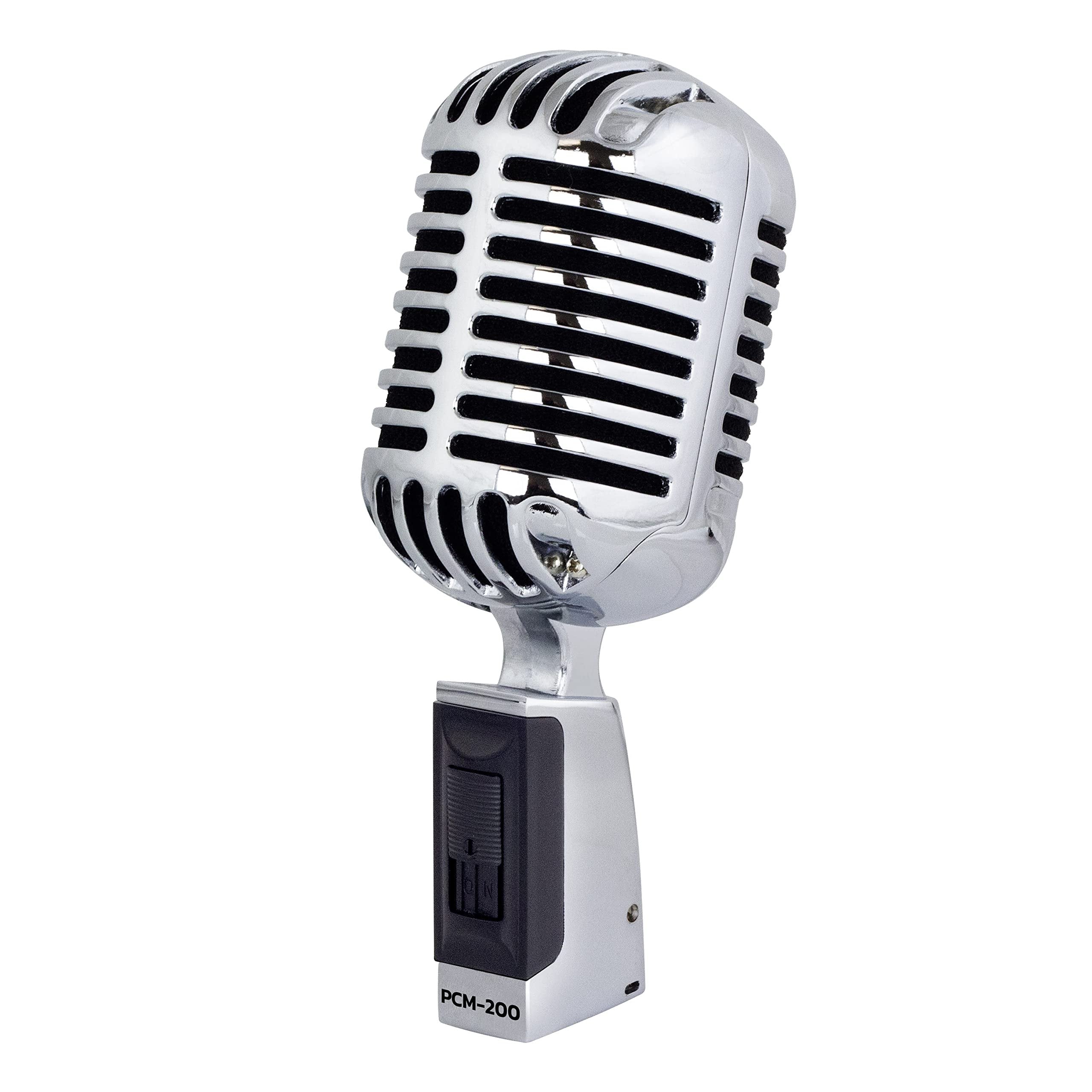 Nady PCM-200 Professional Classic Style Dynamic Microphone - Retro style vocal mic with carrying case, on/off switch, low-cut filter - Vintage look…