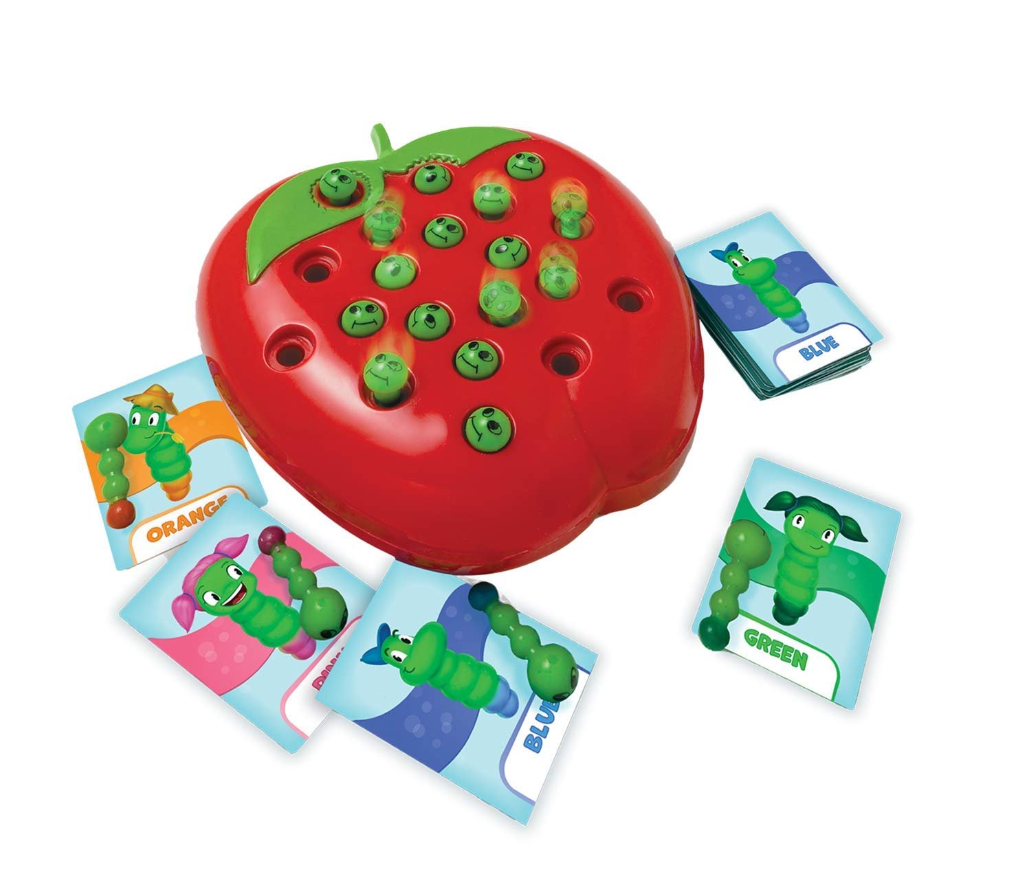 Pressman Wiggly Worms Game - Color Matching Memory Preschool Game, Kids Ages 4 and Up