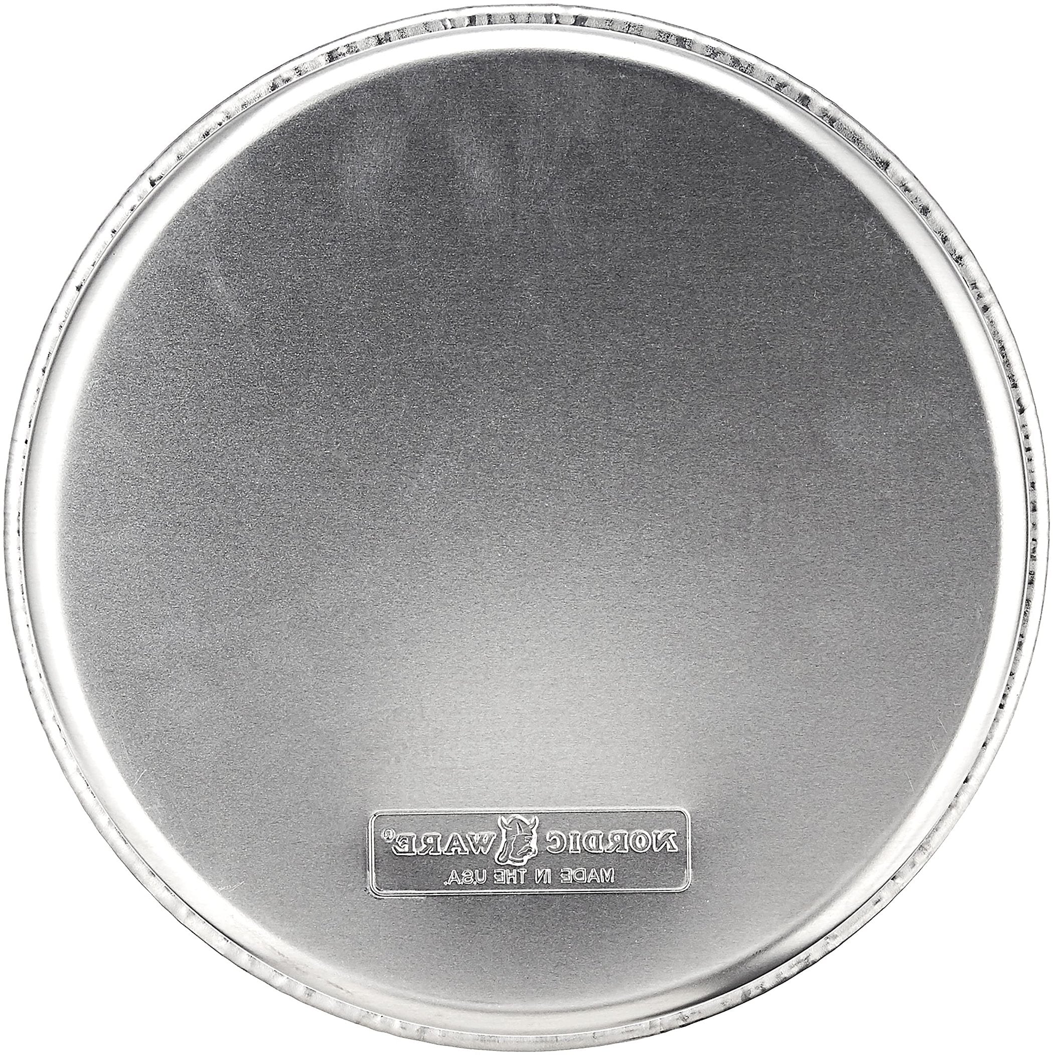Nordic Ware Natural Aluminum Commercial Round Layer Cake Pan Baking Essentials, 9", Silver