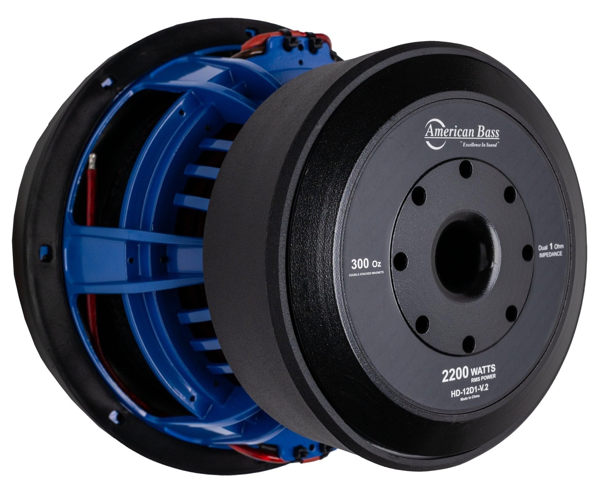 American Bass HD 12" 2 Ohm 8000 Max Watts Car Subwoofer