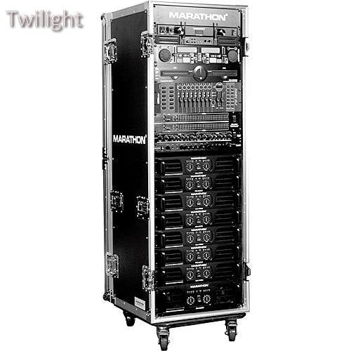 Marathon MA-33UADW Flight Road 33U Deluxe Amplifier Rack Case (Black)