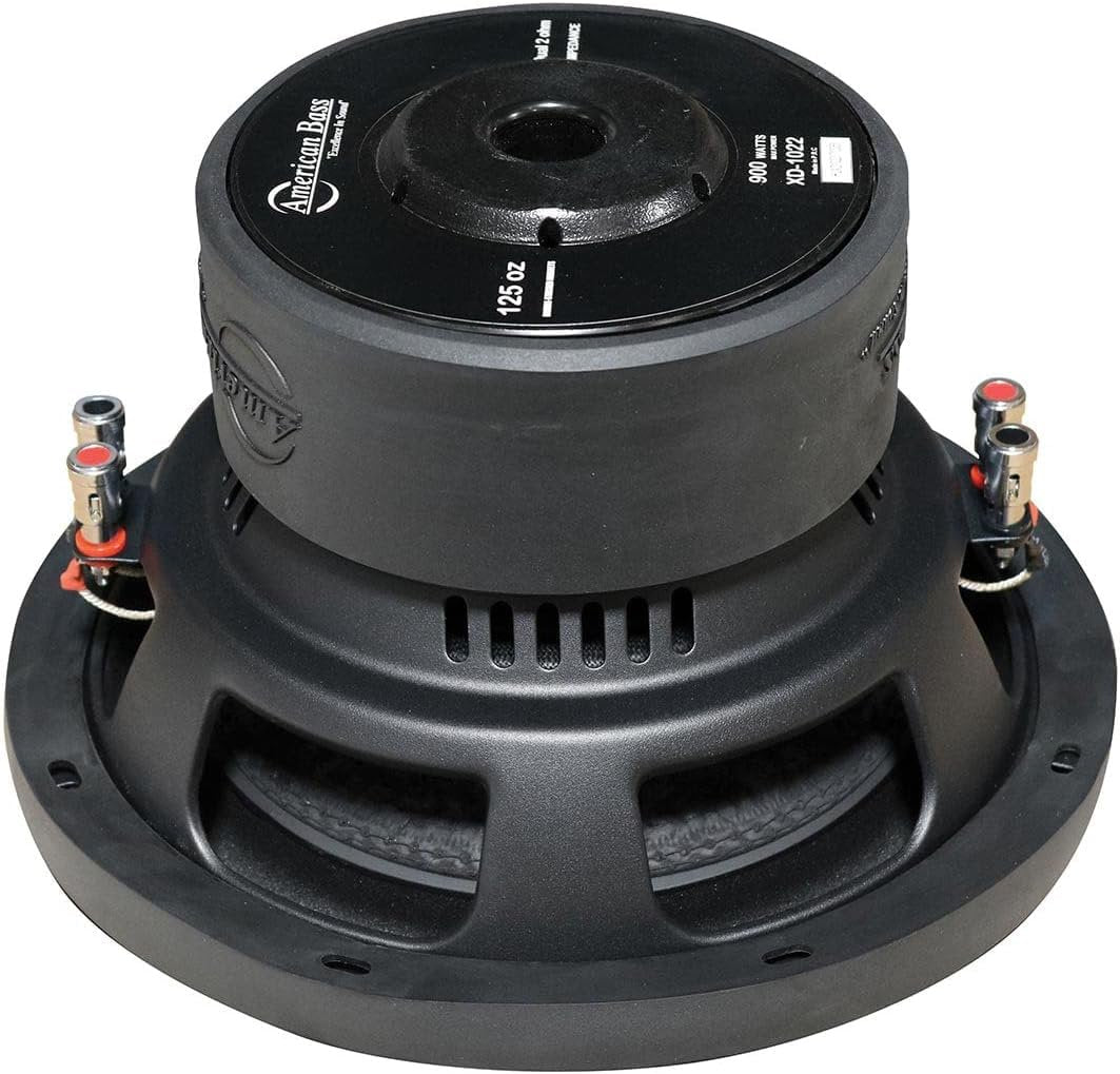 American Bass XD 12” Subwoofer, 1000W Max / 400W RMS, Dual 4 Ohm, 2” Voice Coil, 80oz Magnet, Stamped Steel Basket, High-Performance Subwoofer Car Audio Driver for Deep Bass and Tight Response