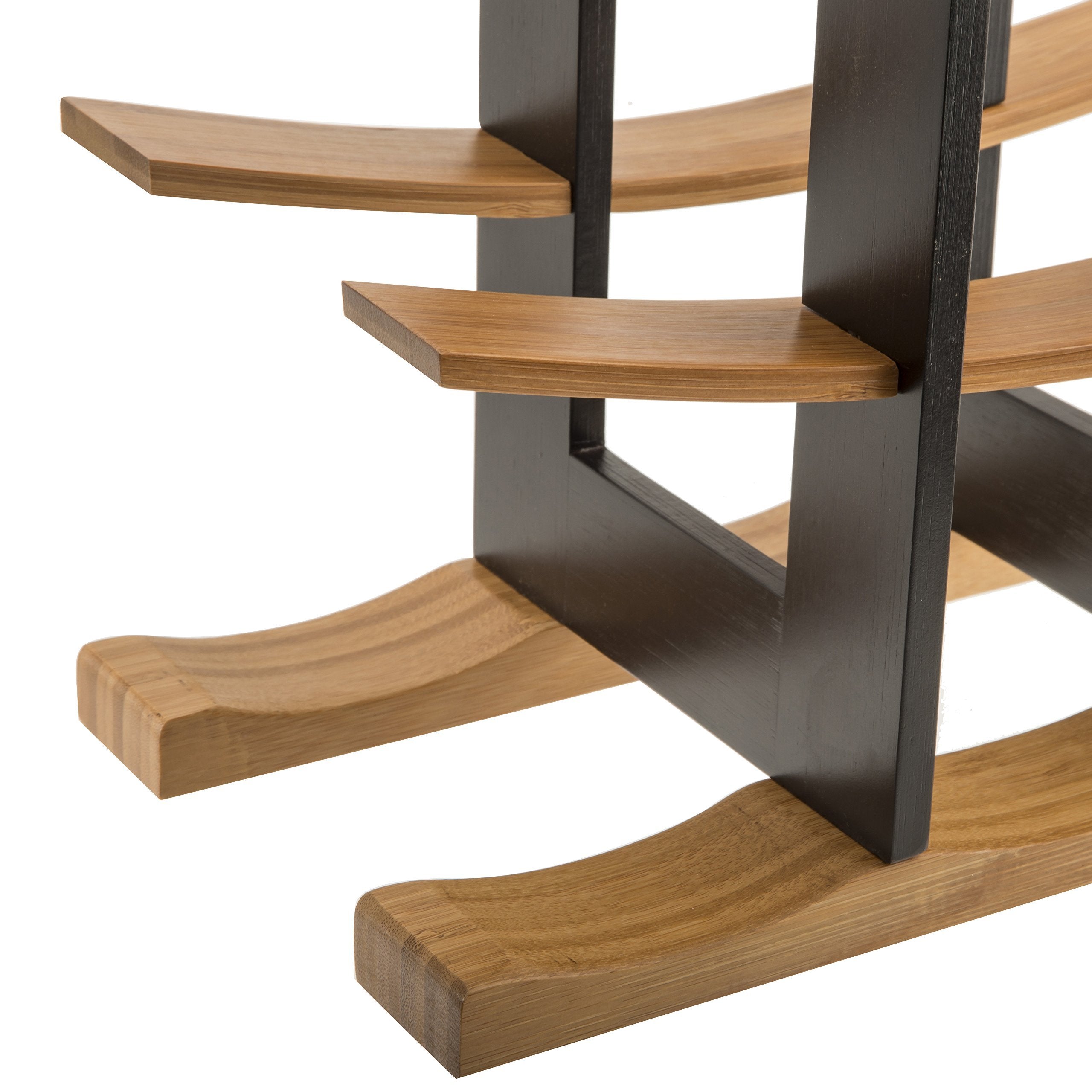 Anchor Home Collection Wine Rack with Espresso Finish, Natural Bamboo