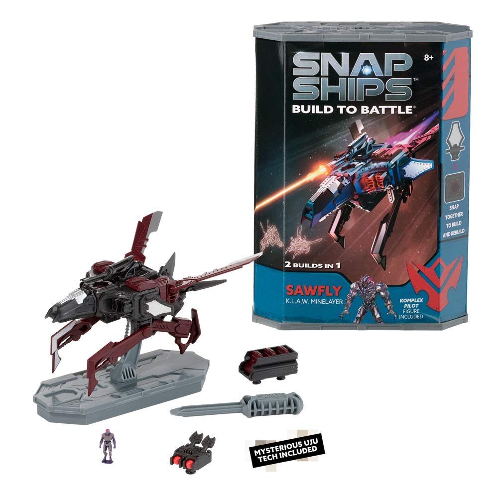 Snap Ships — Sawfly K.L.A.W. Minelayer — Construction Toy for Custom Building and Battle Play — for Ages 8+