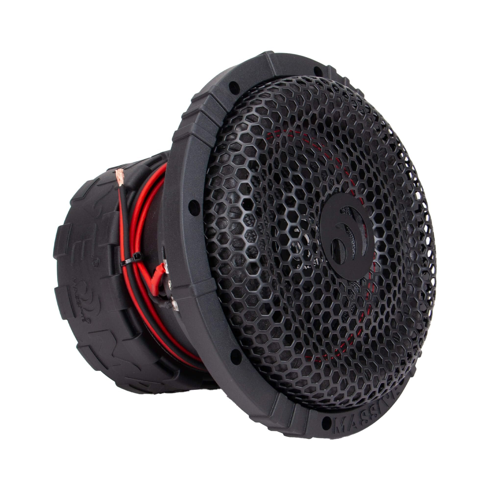 Massive Audio GTR84 | 8" 600 Watts RMS / 1200w MAX Dual 4 Ohm Subwoofer with Grill