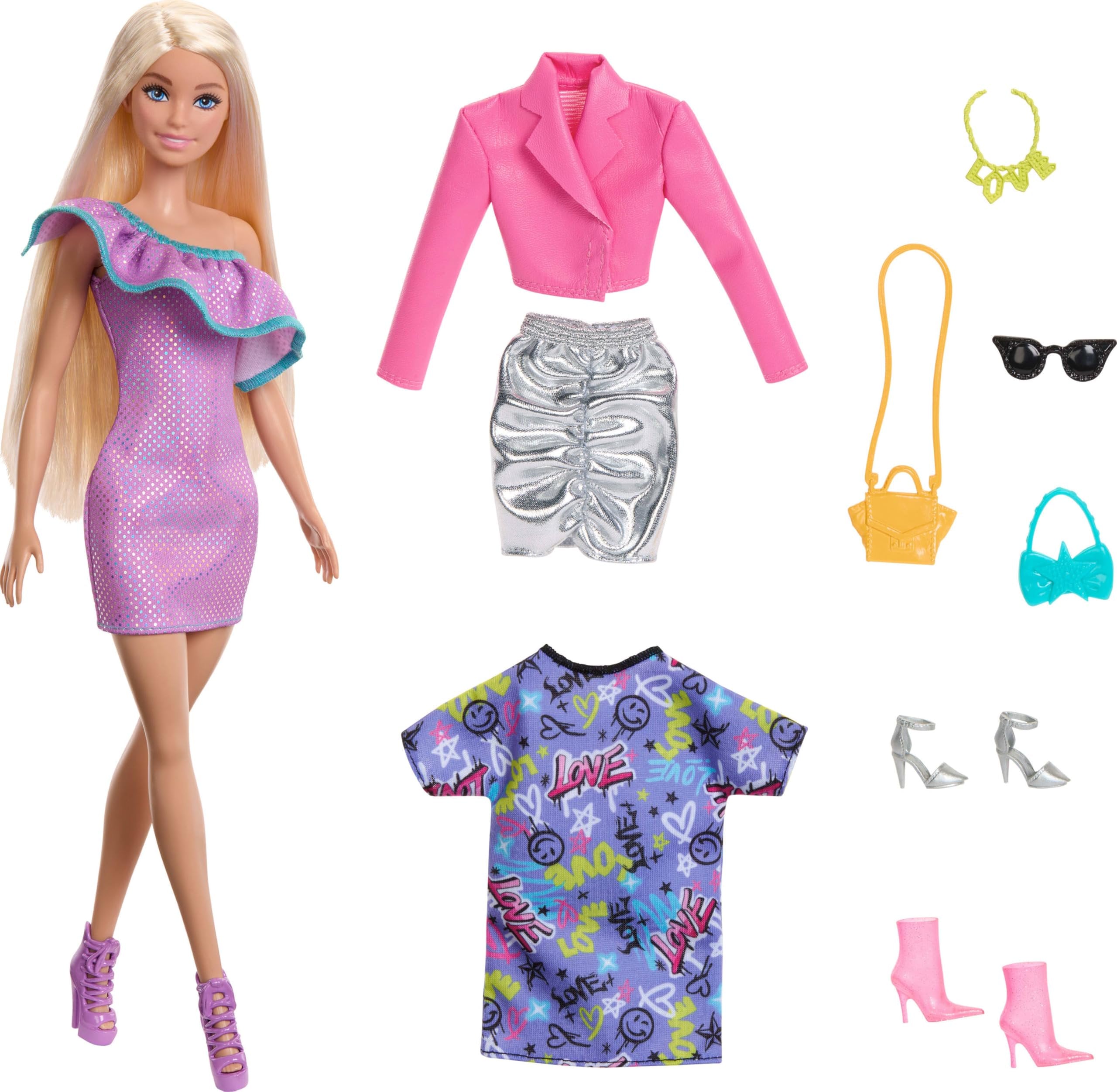 Barbie Doll with Clothes and Accessories