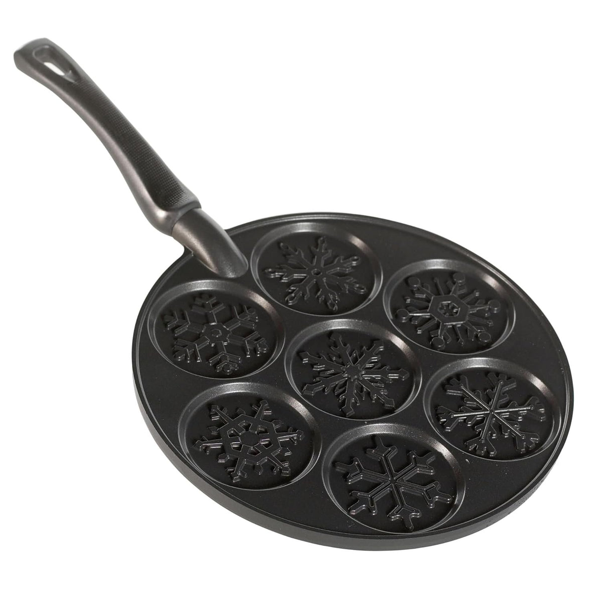 Nordic Ware Snowflake Pancake Pan Seven 3-Inch Cavities