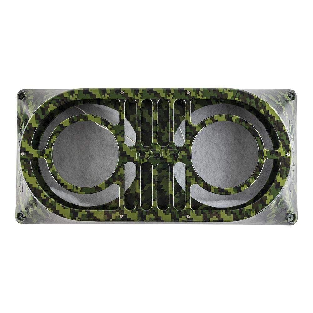 DS18 JMID Tactical Green Army JK, JKU & JL (2007-2019) Midrange and Tweeter Unloaded 10" Enclosure Box