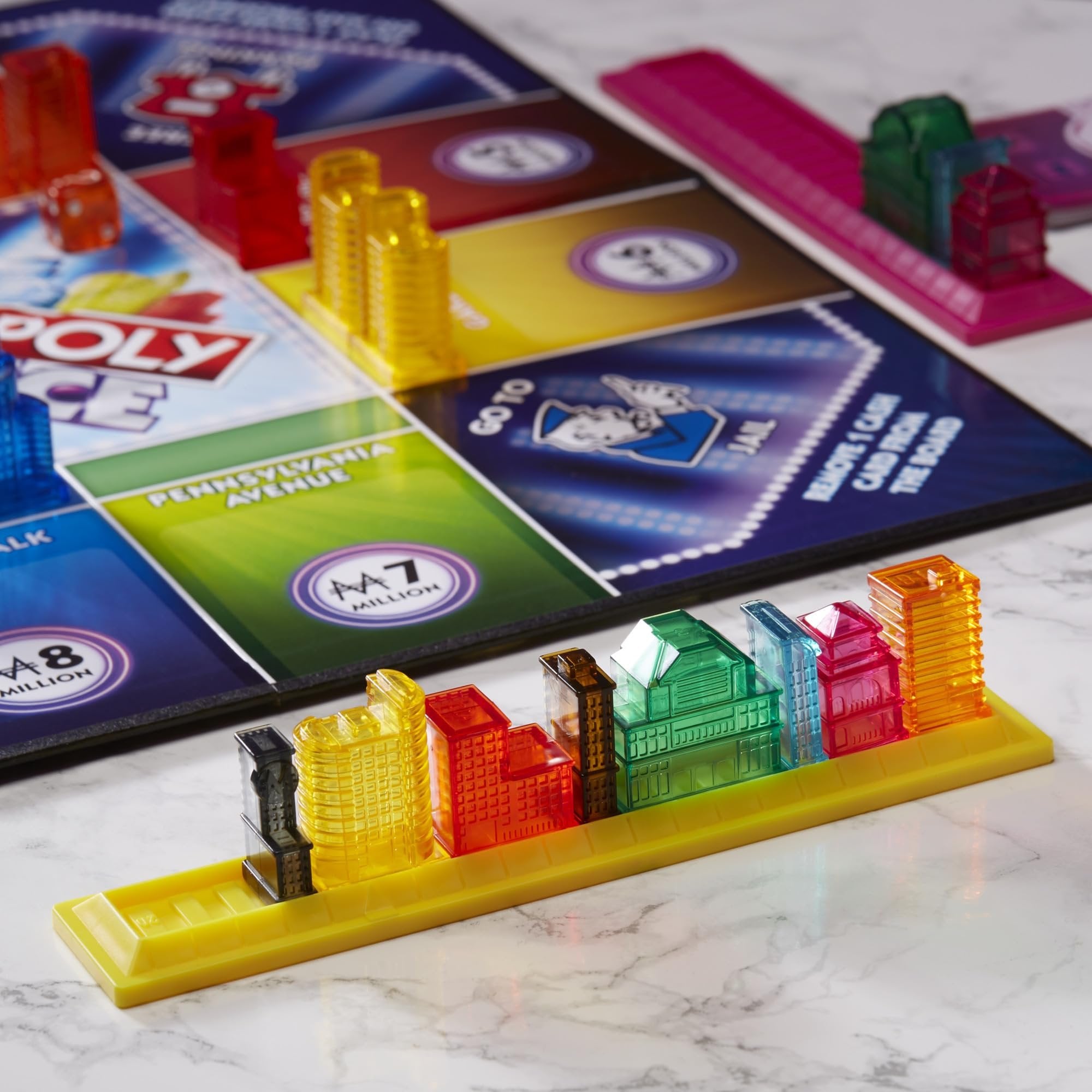 Monopoly Chance Board Game for Adults and Kids | Fast-Paced Family Party Game | Ages 8+ | 2-4 Players | 20 Mins. Average (Amazon Exclusive)