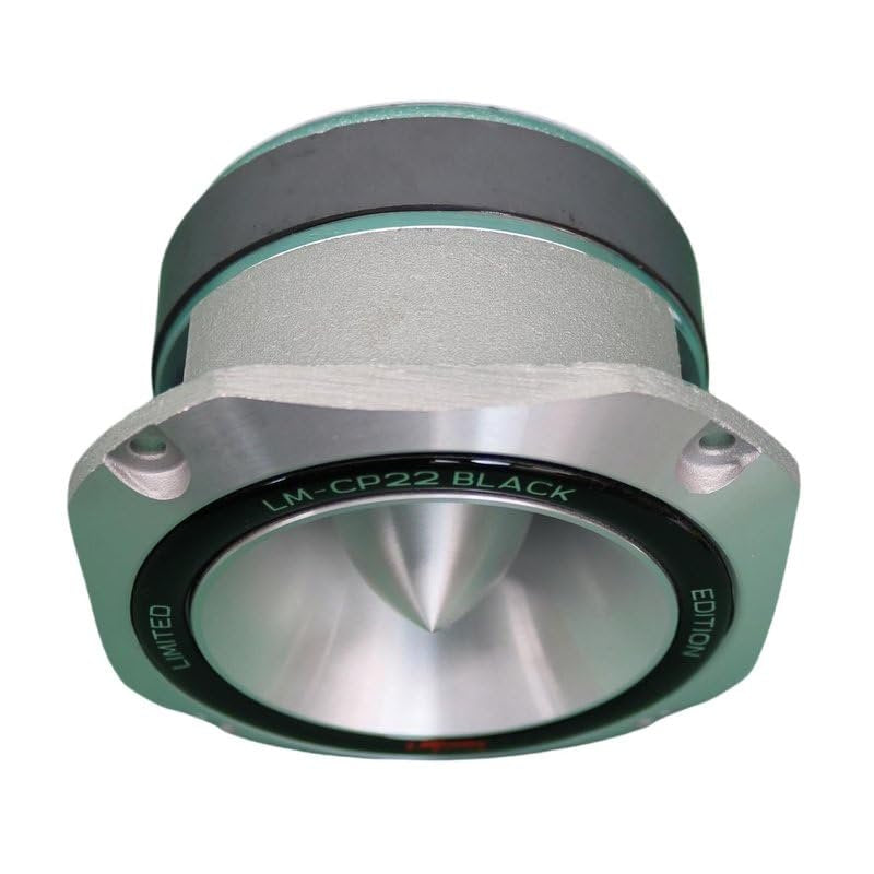 Luna Morena LM-CP22B Bullet Super Tweeter 1.5-in Voice Coil 8-Ohm 850 Watt Max Diecast Aluminum Frame Audio Speaker Black