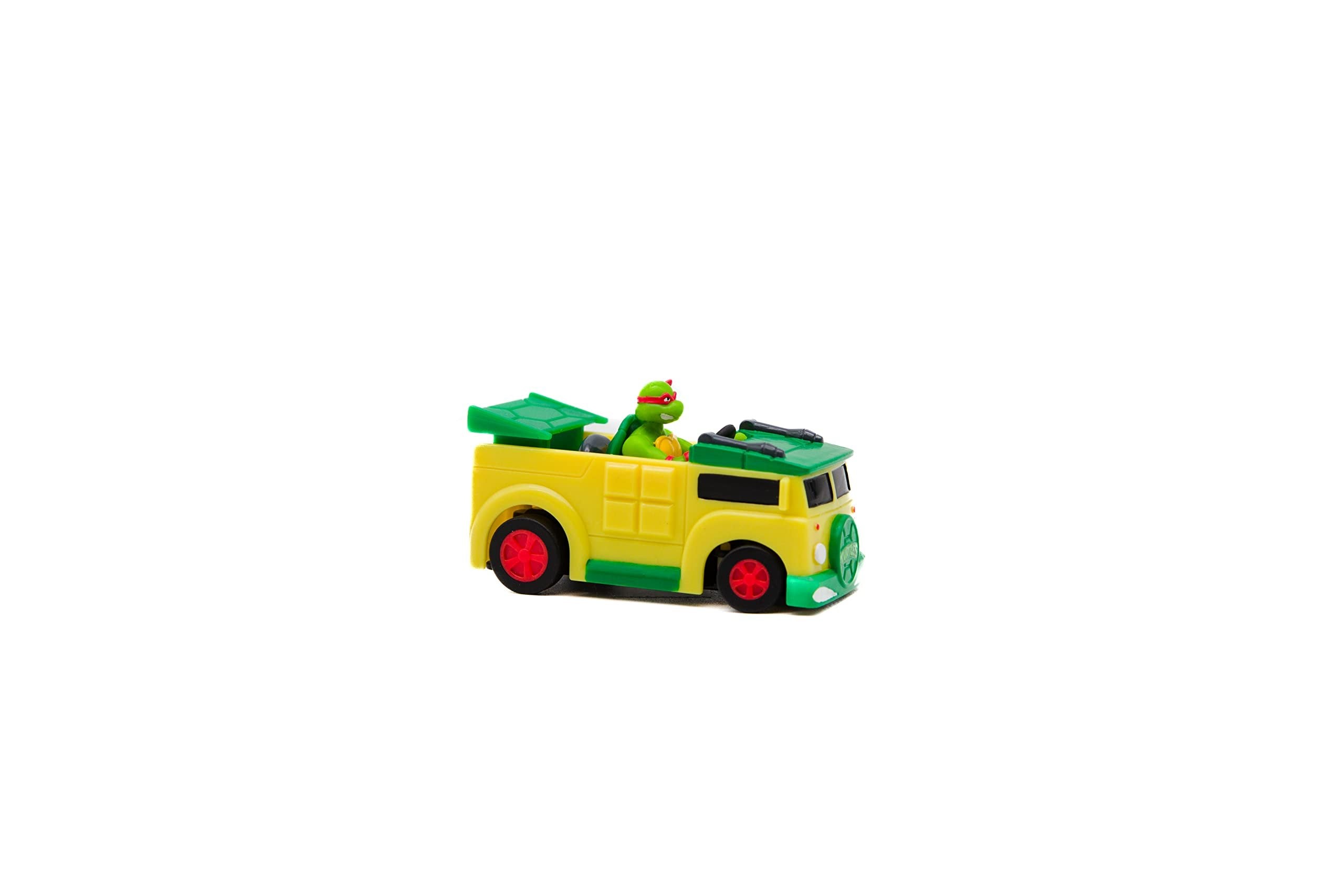 Teenage Mutant Ninja Turtles Toy, Raphael Micro Shell Racer RC Vehicle, 2.4 GHz Turtle Half Shell Controller, TMNT Ninja Racing Toy, Classic Edition for Kids, Ages 5+