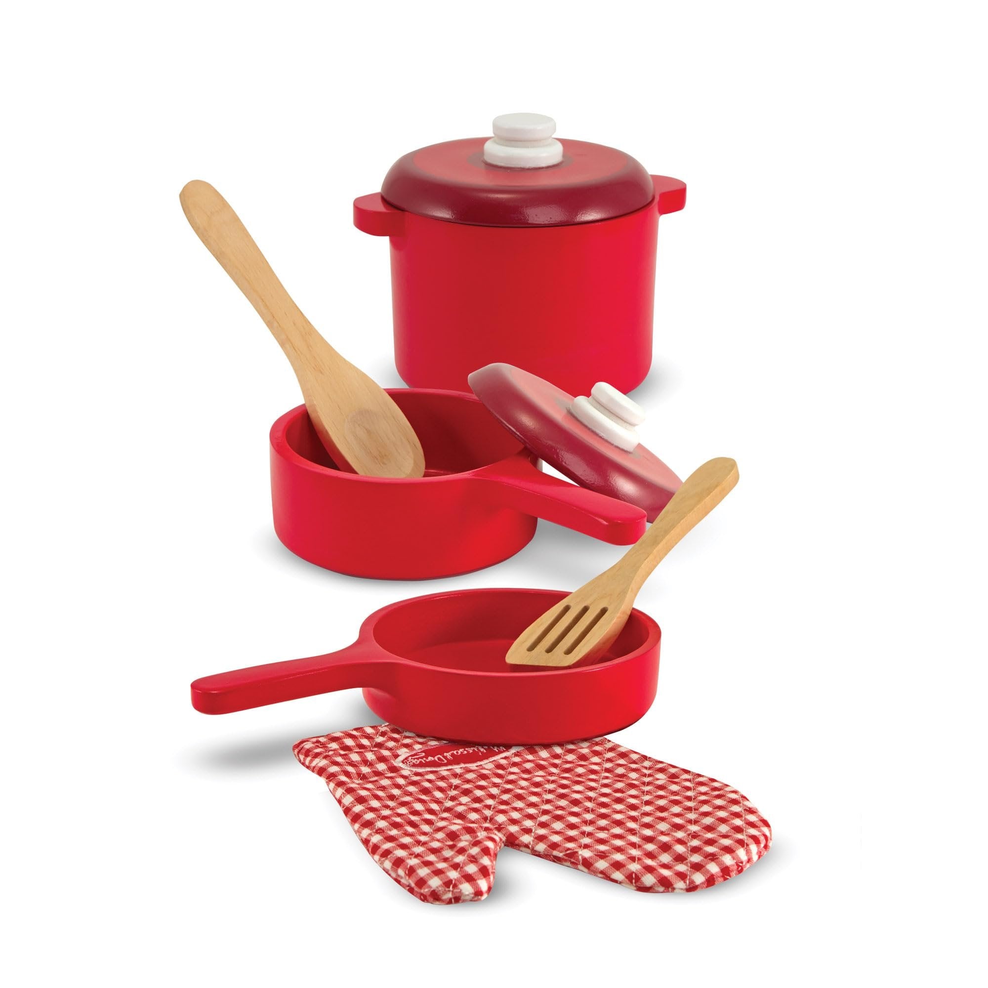 Melissa & Doug Wooden Toy Kitchen Accessory Set Pretend Play Play Food 3+ Gift for Boy or Girl