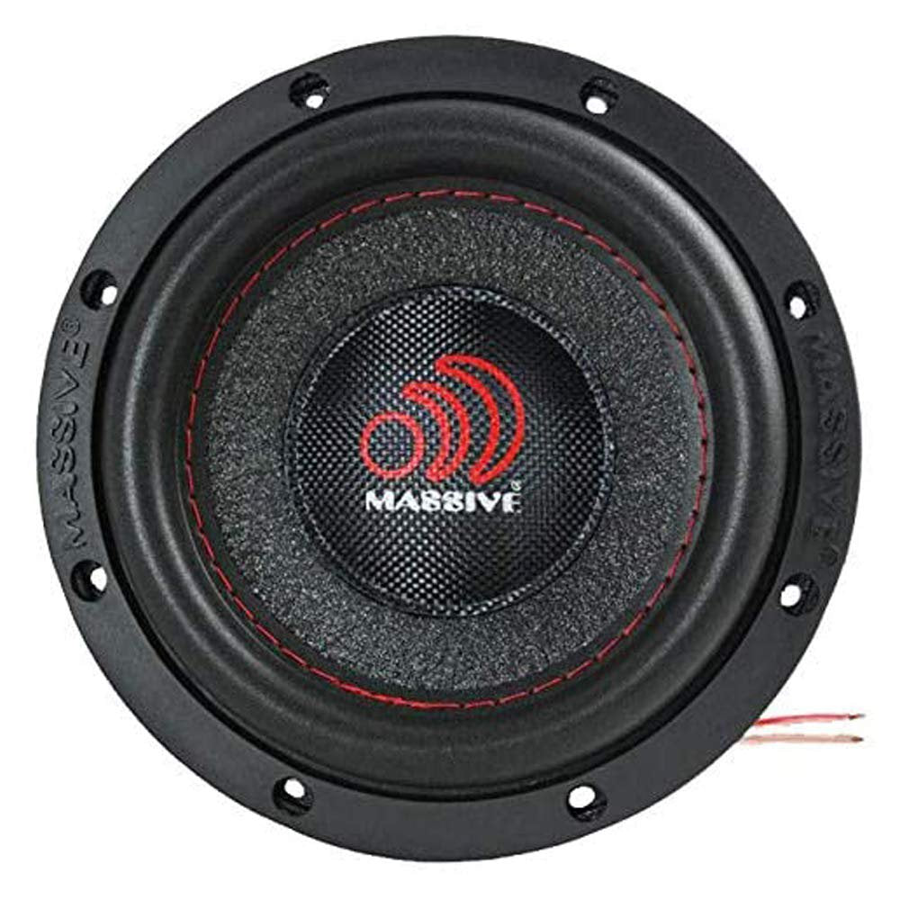 Massive Audio SUMMO64XL 6.5” Car Subwoofer | 400W RMS Dual 4 Ohm, High-Output Mini Sub, Heavy-Duty Bass Driver, Compact Enclosure Upgrade for Powerful Low-End