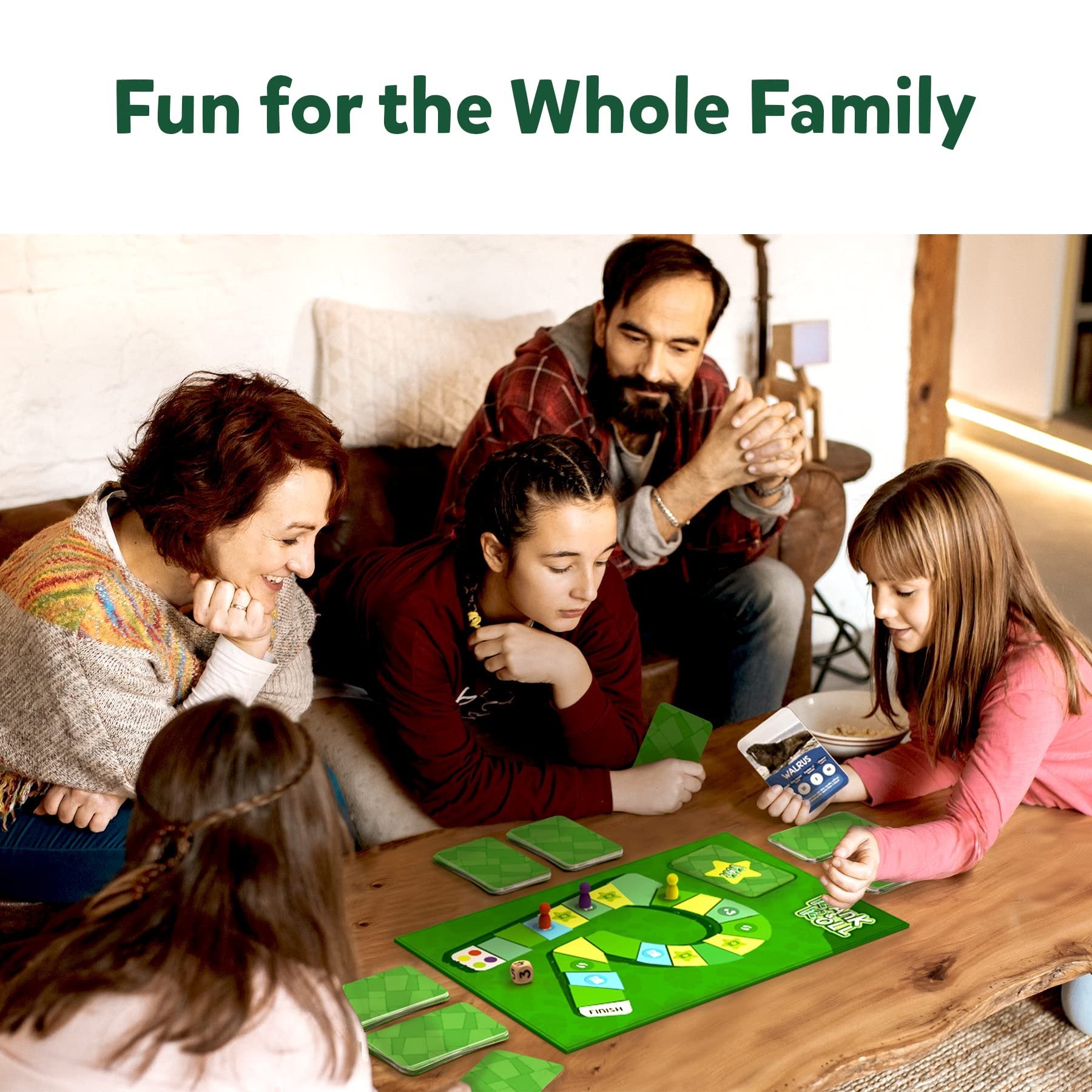 Skillmatics Trump Card & Board Game - Rank & Roll Animals, Memory Strategy Game, Gifts for Kids, Teens & Adults