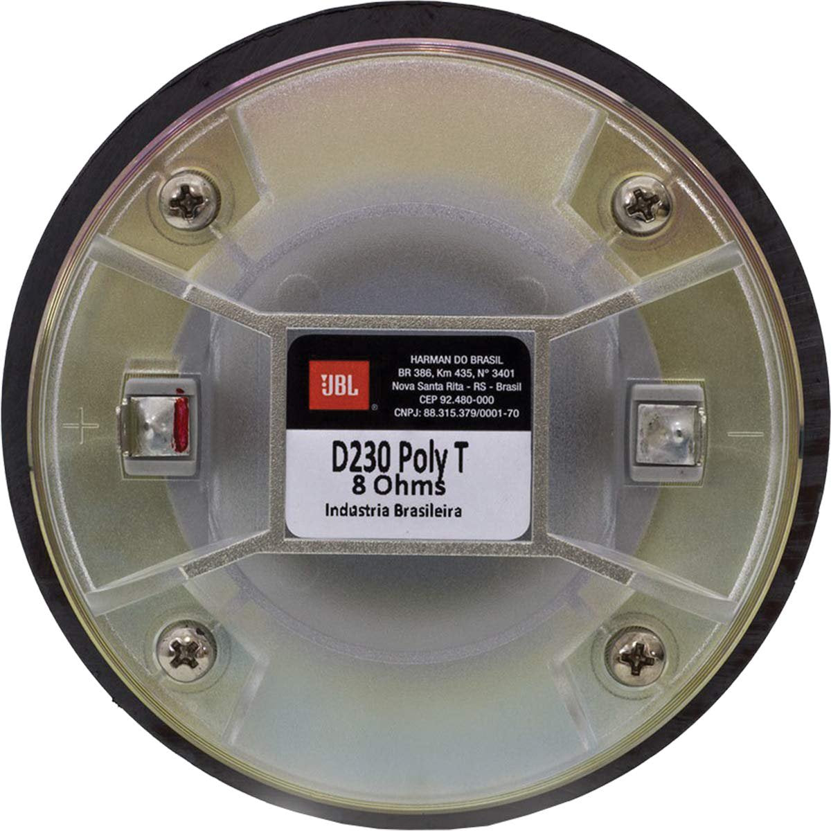 JBL D230POLYT-8 Driver for Horns with Frequency Responce of 650 to 10000 Hz Throat Diameter 1-in Threaded 8 Ohms