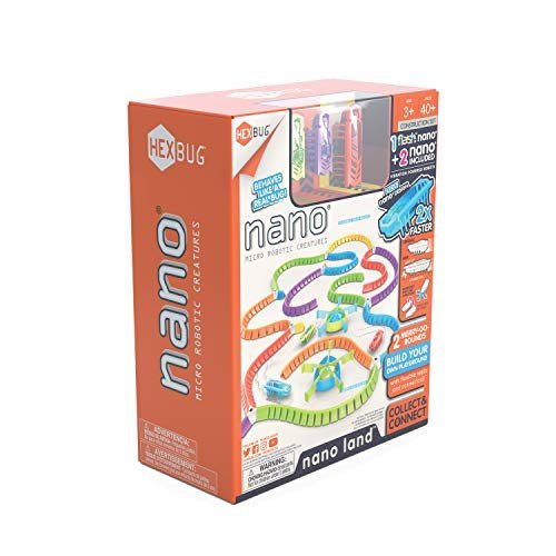 HEXBUG Flash Nano Nano Land - Colorful Sensory Playset for Kids - Mold Your own Playground - Over 40 Pieces and Batteries Included - Multicolor
