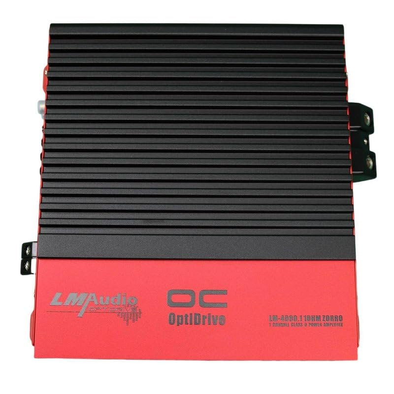 Luna Morena LM-4000.1ZORO Car Audio Amplifier Full Range Amp 1 Channel 4000 Watts 1 Ohm with Dial Adjust Bass Boost Low High Pass Filter