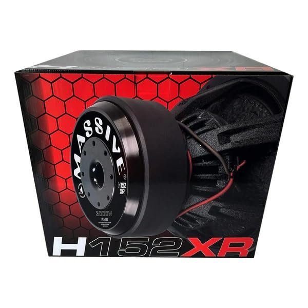 Massive Auio H152XR | 15" 3000 Watts RMS Dual 2 Ohm 4" V.C. Mega Subwoofer