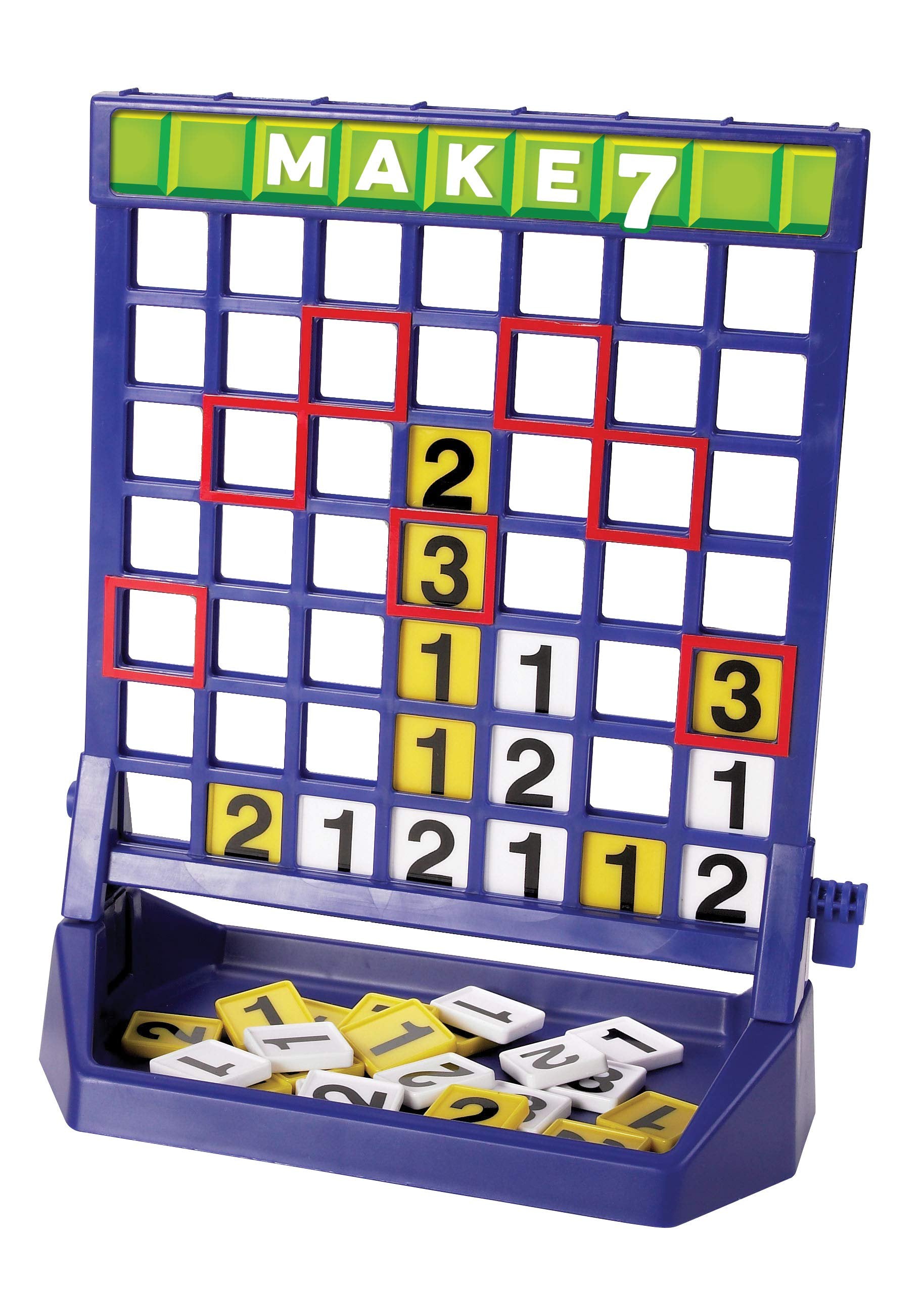 Make 7 - The Connect-The-Numbers Tile Game by Pressman Multi Color, 5"