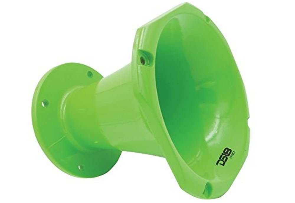 DS18 PRO-HA100 Circular Universal Driver Horn Body Easy Twist On/Off Installation (Green) (PROHA100GREEN)